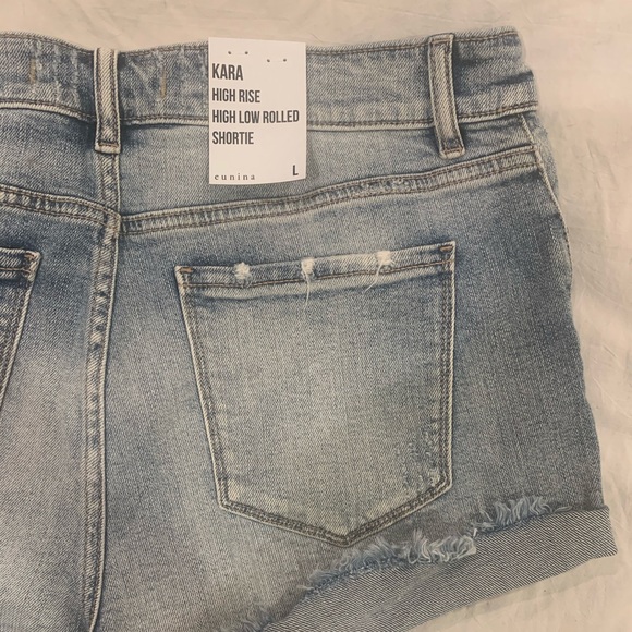 NWT Lulu’s Light Wash Denim Jean Shorts LG - Picture 8 of 8